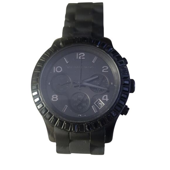 MIchael Kors Watch Model MK 5512 Black Case and Dial Band 6 inches closed - Picture 1 of 6